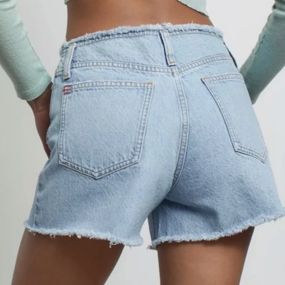 BDG Distressed Cut Off Waist Denim Shorts Urban Outfitters Sz 32 - Picture 2 of 5